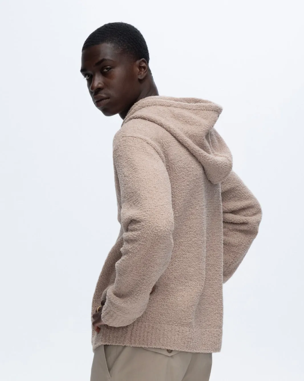 Chenille Pull-Over Hoodie - Sandy Beige sold by ATM Anthony Thomas Melillo product image thumbnail 2