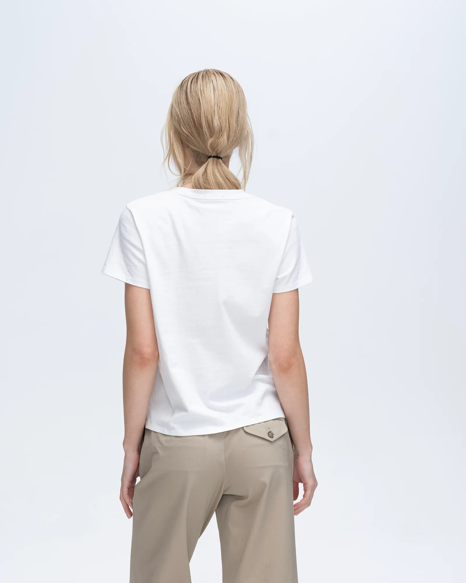 Heavyweight Jersey Short Sleeve Crew Neck Tee Vintage Wash - White sold by ATM Anthony Thomas Melillo product image thumbnail 3