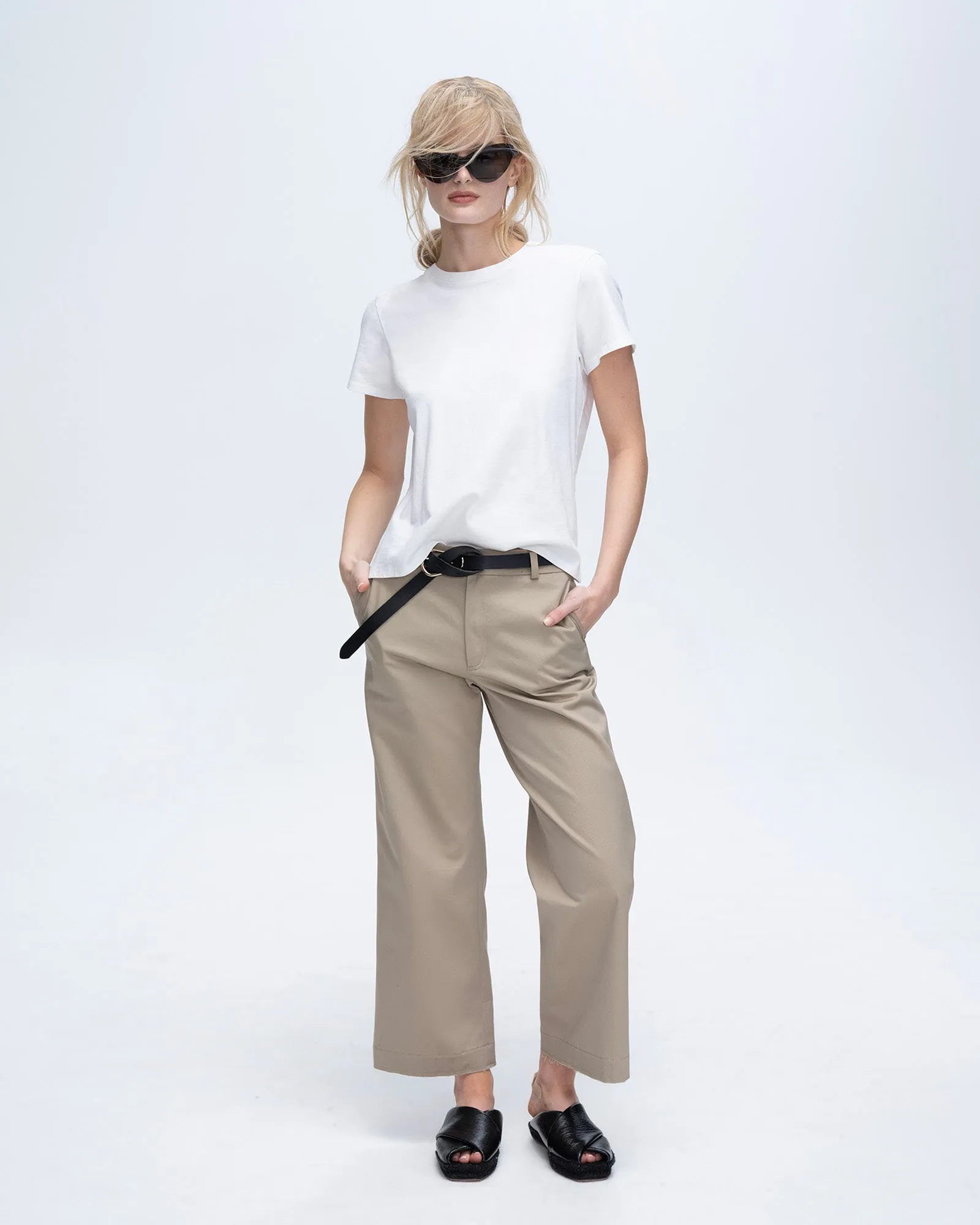 Heavyweight Jersey Short Sleeve Crew Neck Tee Vintage Wash - White sold by ATM Anthony Thomas Melillo