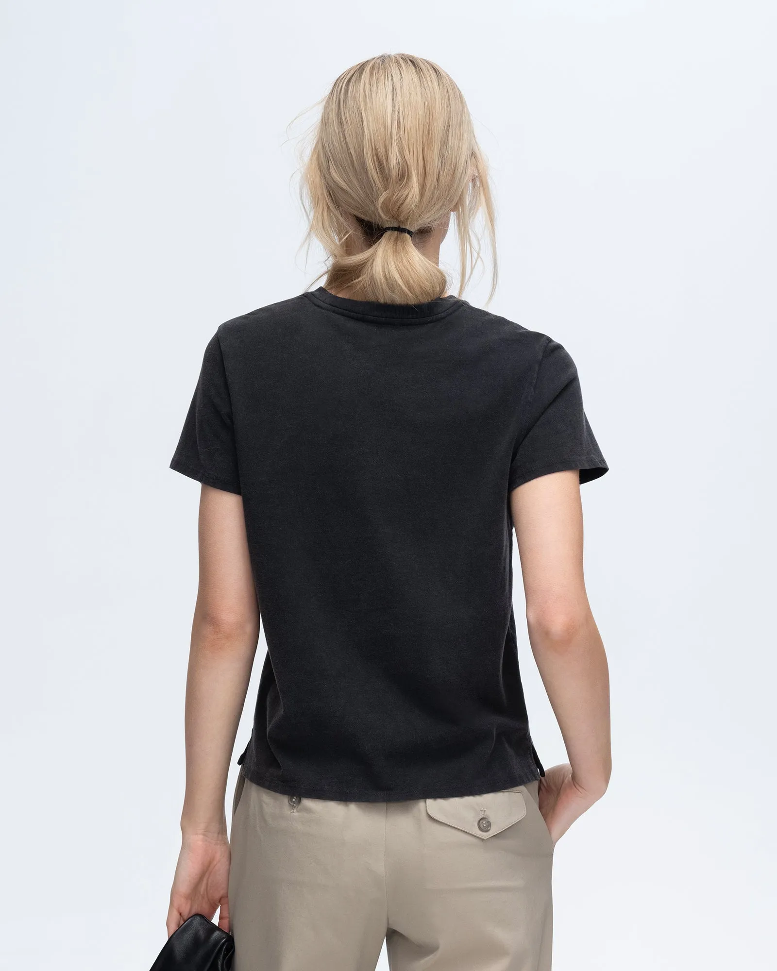 Heavyweight Jersey Short Sleeve Crew Neck Tee Vintage Wash - Black sold by ATM product image thumbnail 3