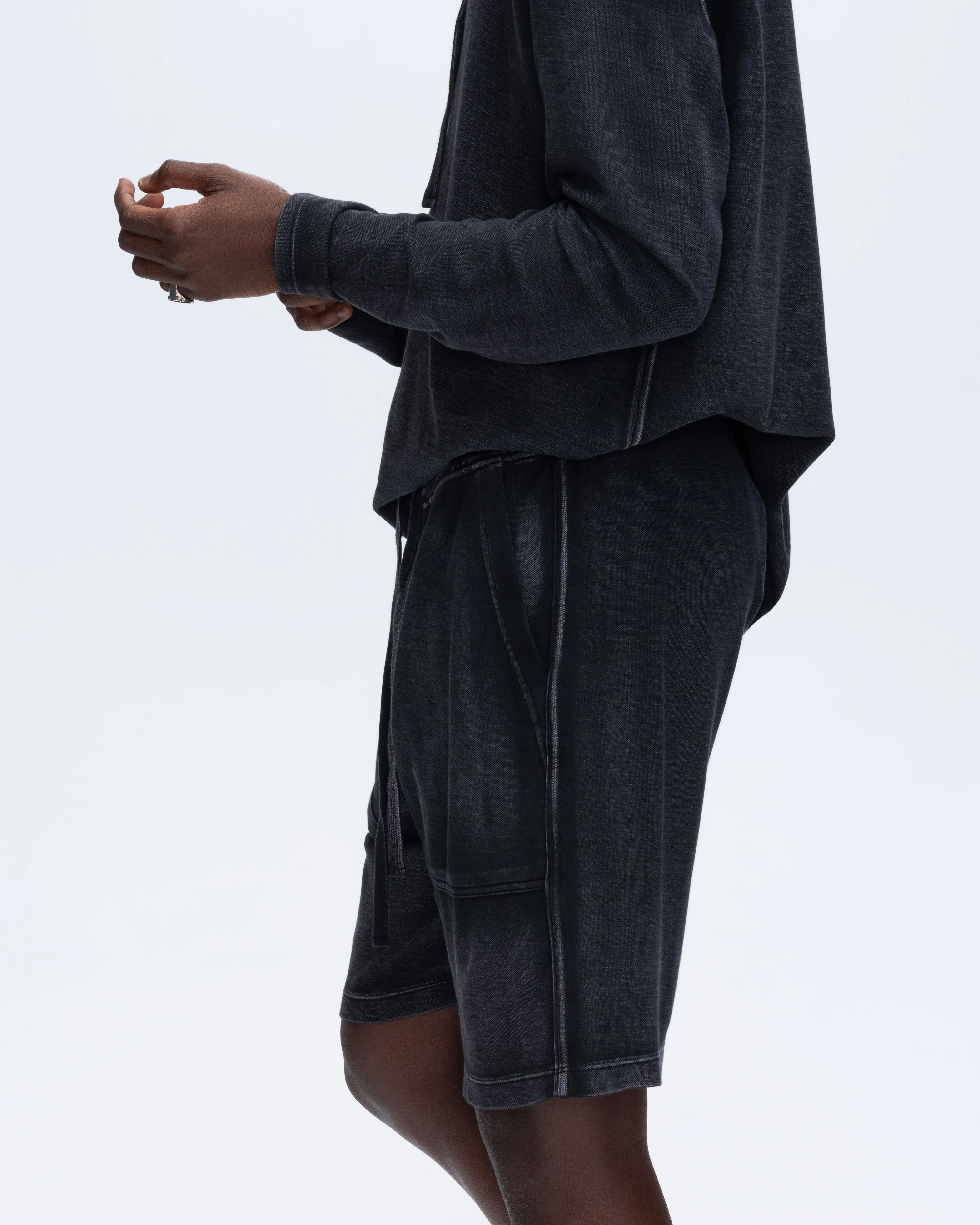 Pique Patch Pocket Shorts - Black sold by ATM Anthony Thomas Melillo product image thumbnail 4