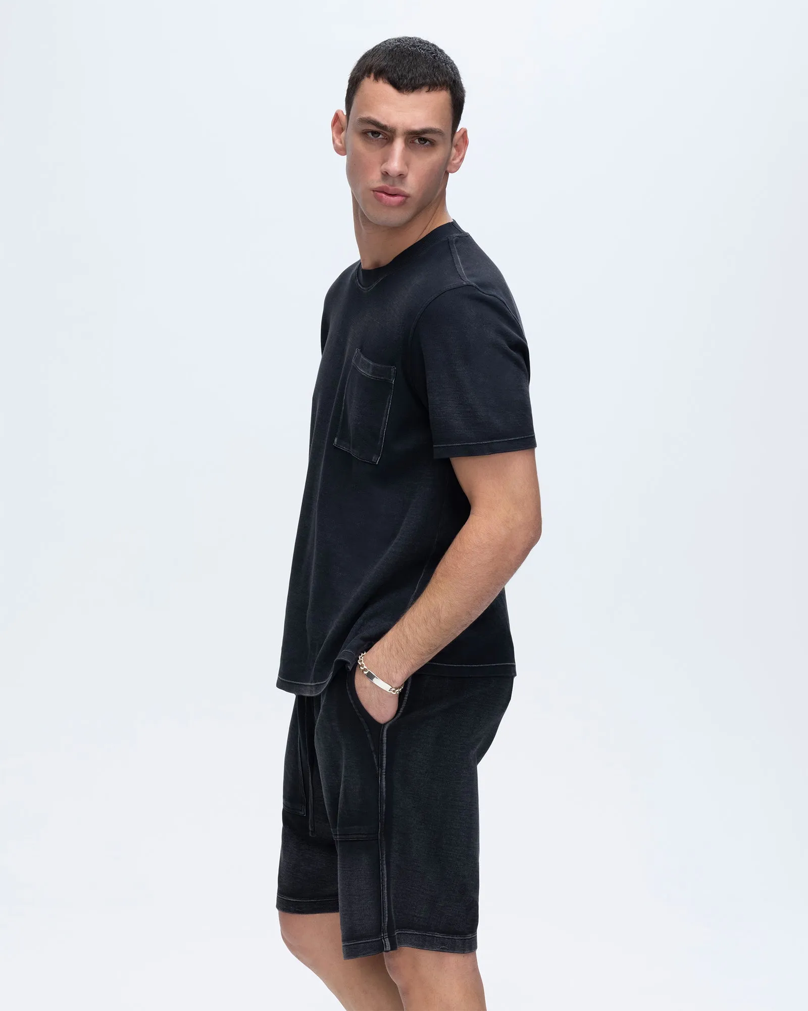 Pique Patch Pocket Shorts - Black sold by ATM Anthony Thomas Melillo product image thumbnail 2