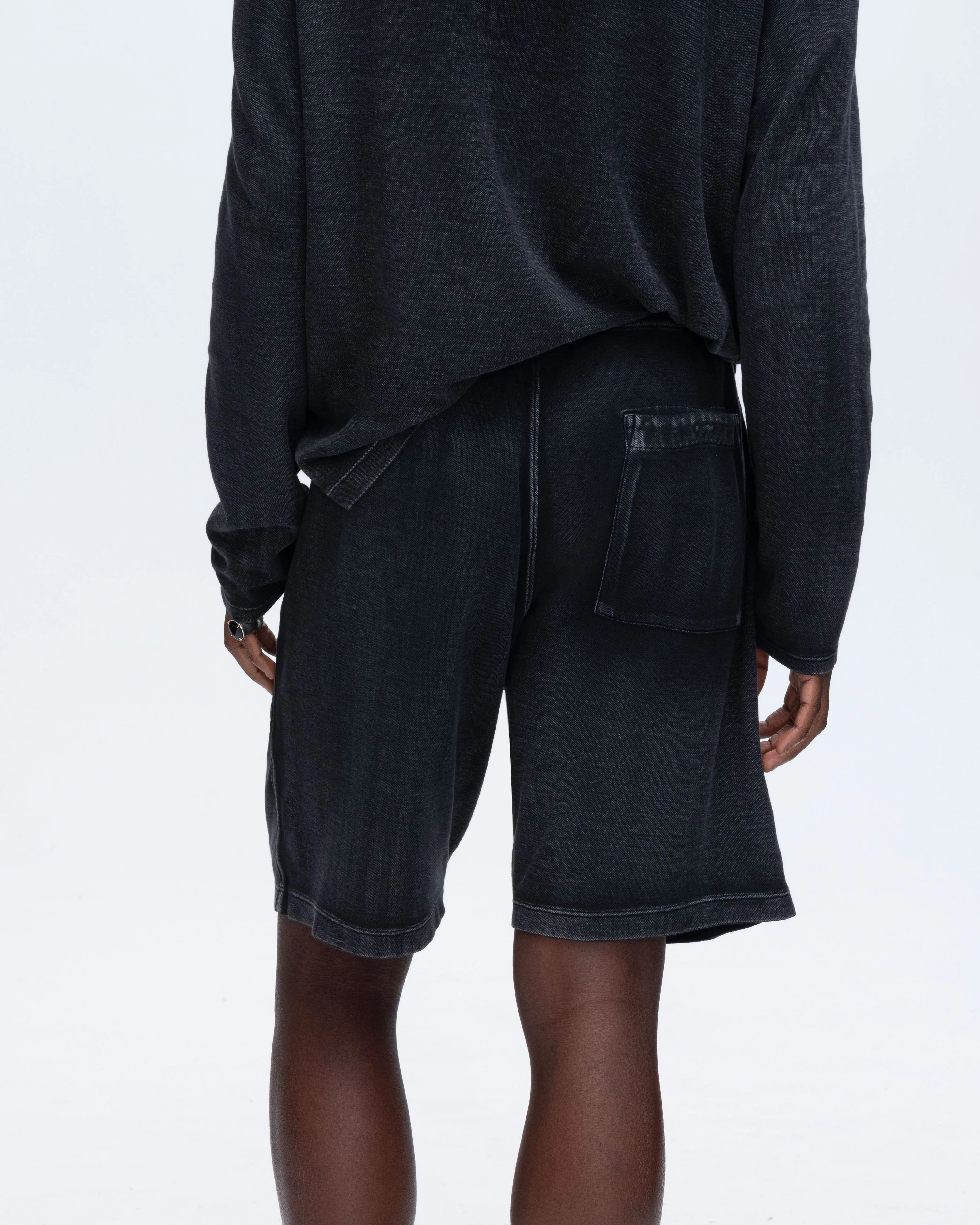 Pique Patch Pocket Shorts - Black sold by ATM Anthony Thomas Melillo product image thumbnail 3