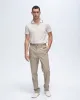 Classic Jersey Short Sleeve Polo with Tipping - Soft Beige-Spring Eucalyptus sold by ATM Anthony Thomas Melillo