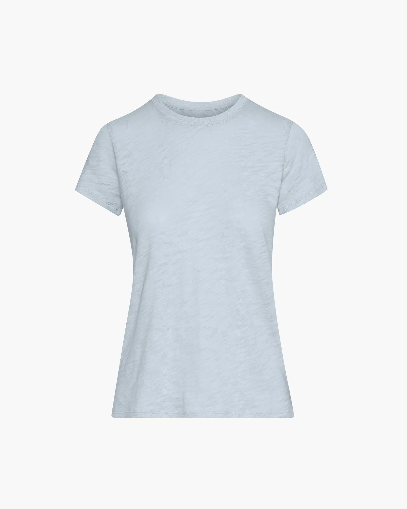 Slub Jersey Schoolboy Short Sleeve Crew Neck Tee - Powder Blue sold by ATM Anthony Thomas Melillo product image thumbnail 4