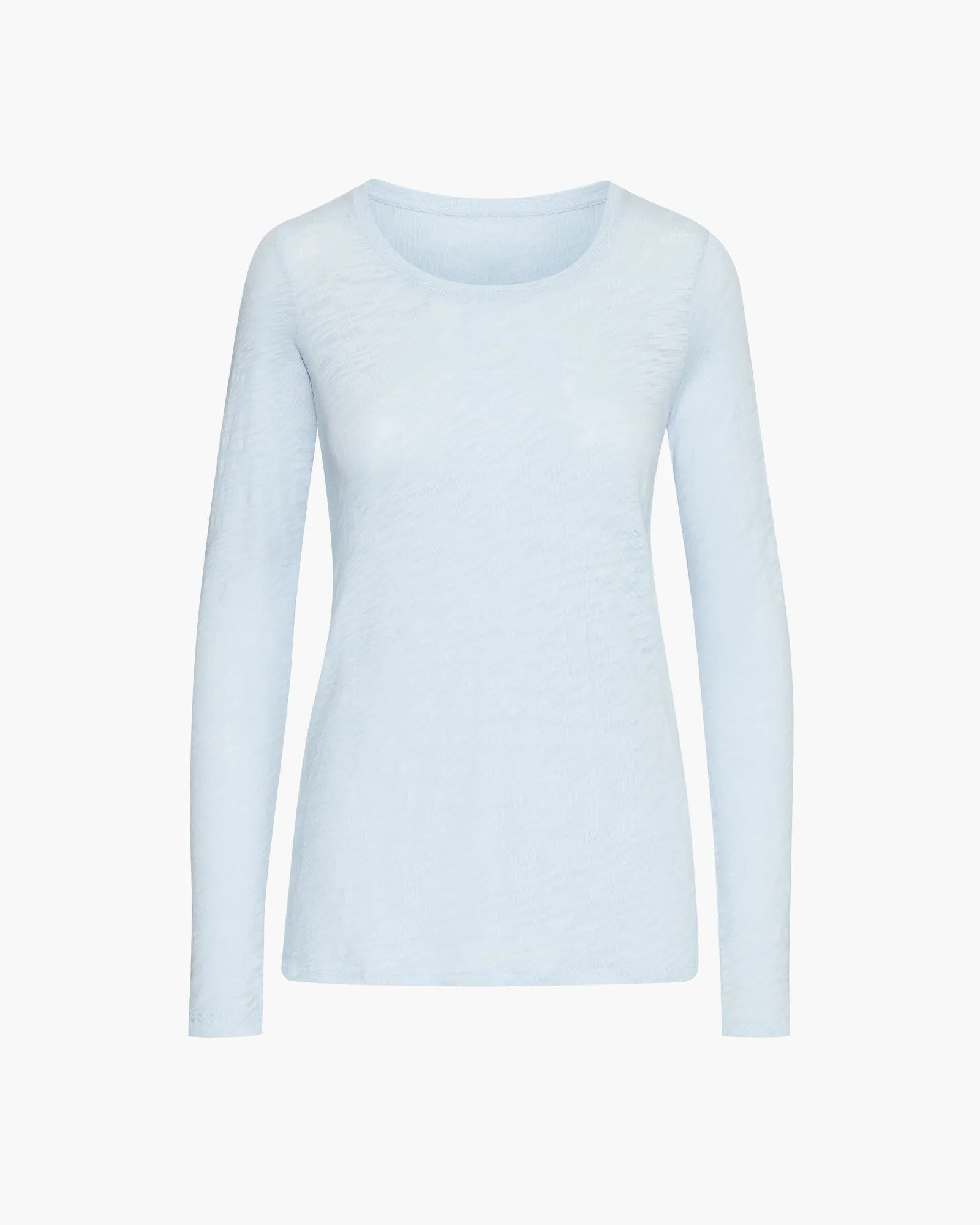 Slub Jersey Long Sleeve Destroyed Crew - Powder Blue sold by ATM product image thumbnail 5