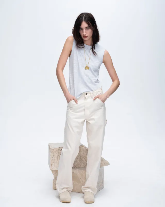 Slub Jersey Sleeveless Schoolboy - Powder Blue sold by ATM