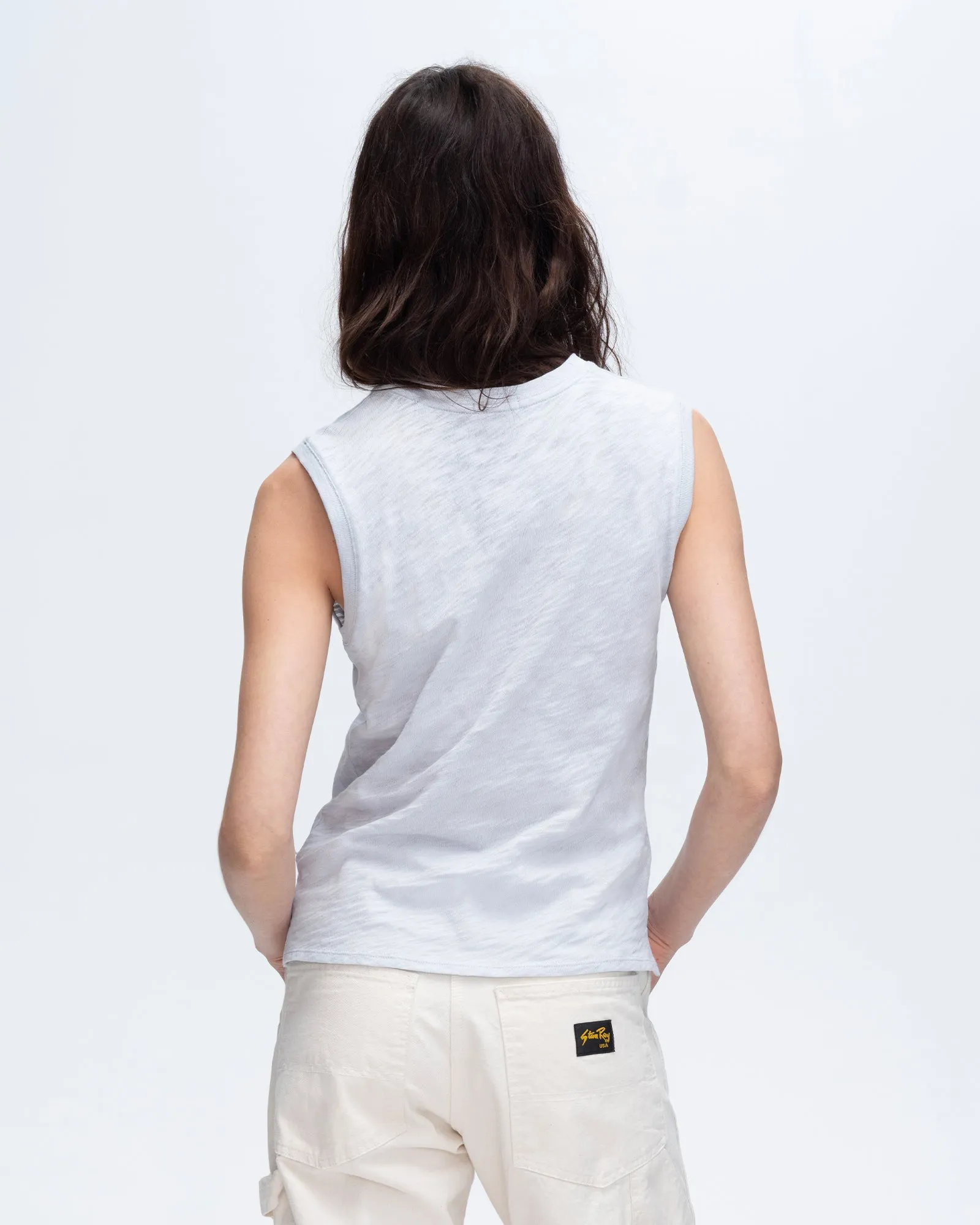 Slub Jersey Sleeveless Schoolboy - Powder Blue sold by ATM product image thumbnail 3