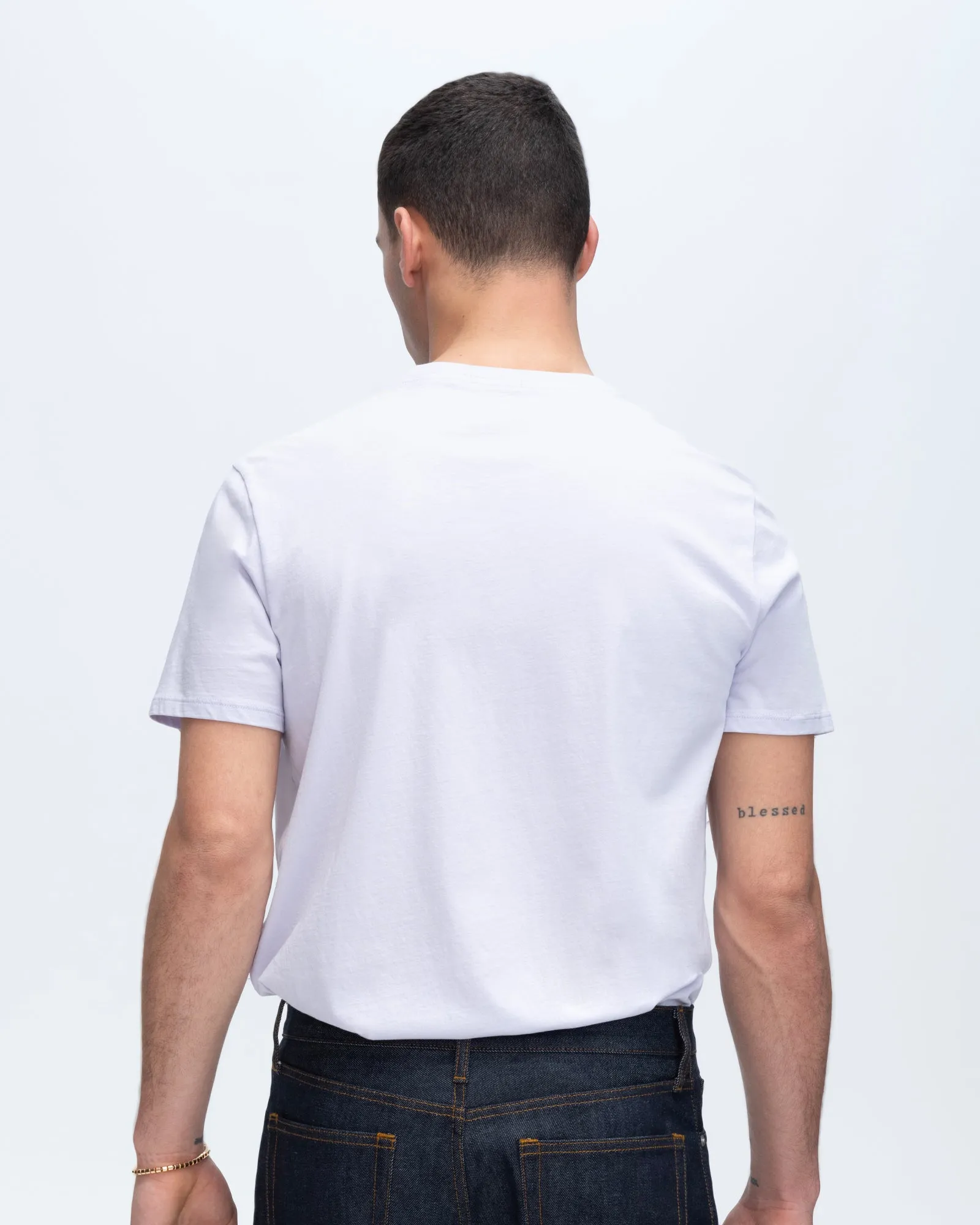 Classic Jersey Short Sleeve Crew Neck Tee - French Lavender sold by ATM Anthony Thomas Melillo product image thumbnail 3