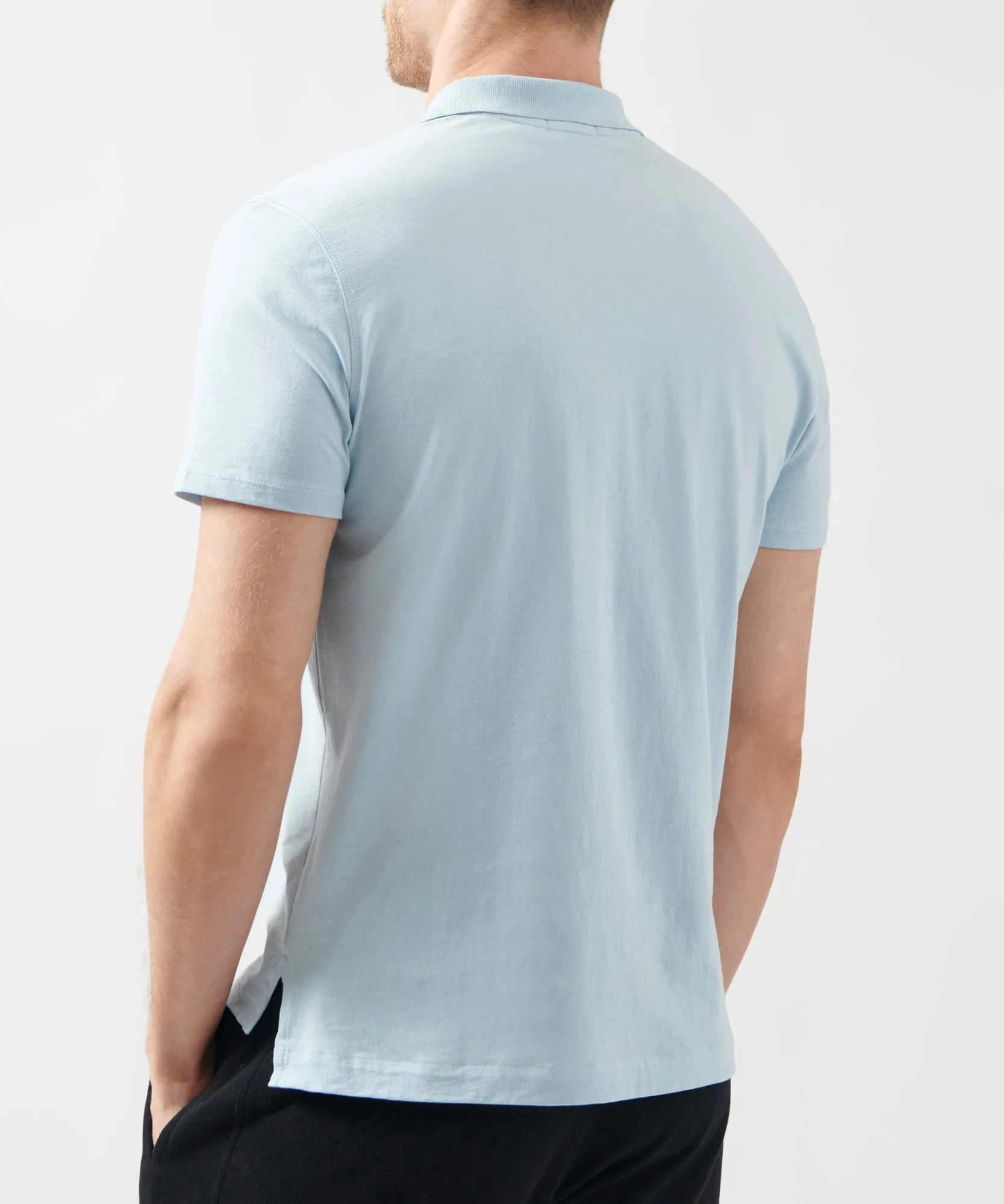 Classic Jersey Polo - Blue sold by ATM product image thumbnail 3