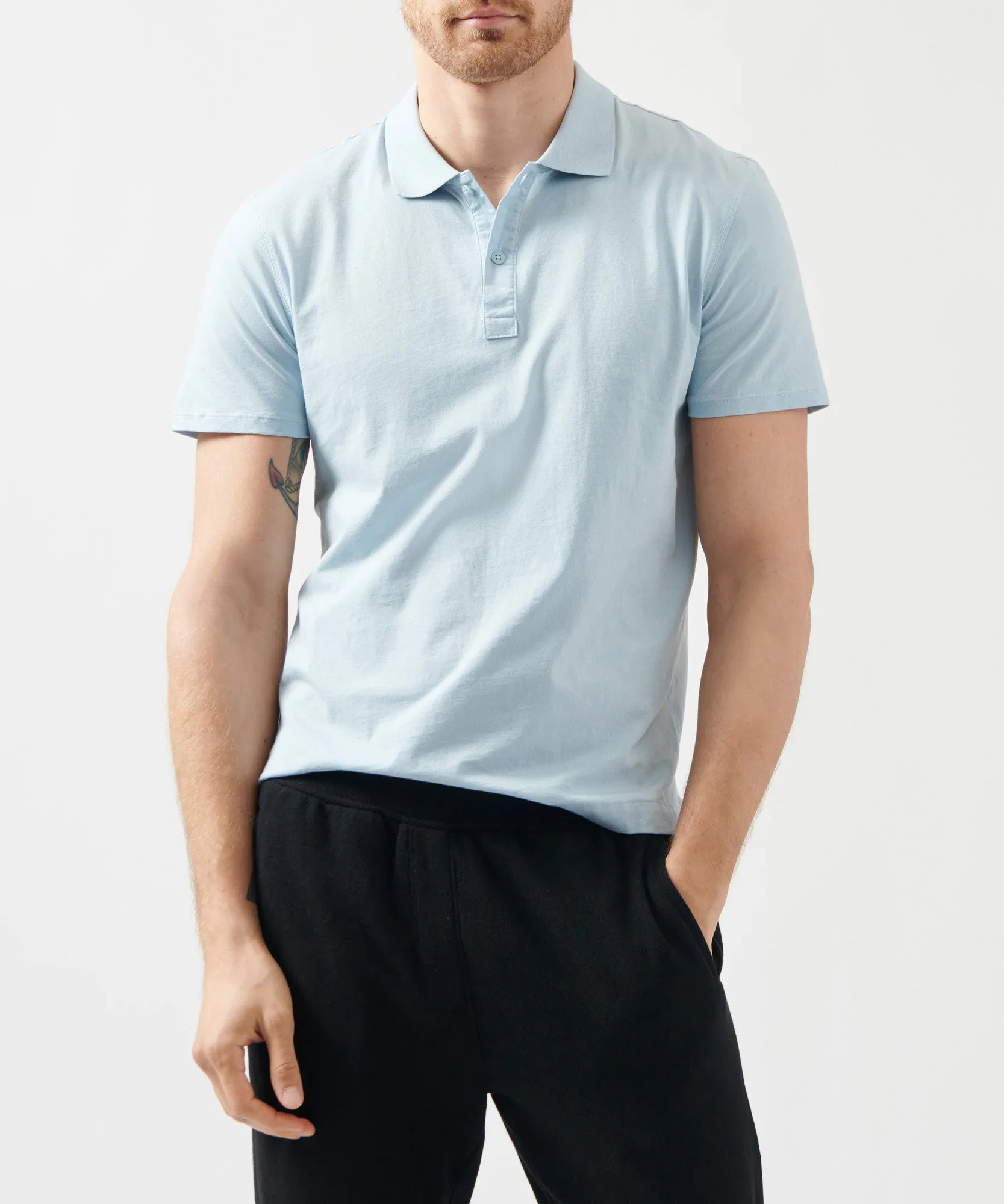 Classic Jersey Polo - Blue sold by ATM product image thumbnail 5
