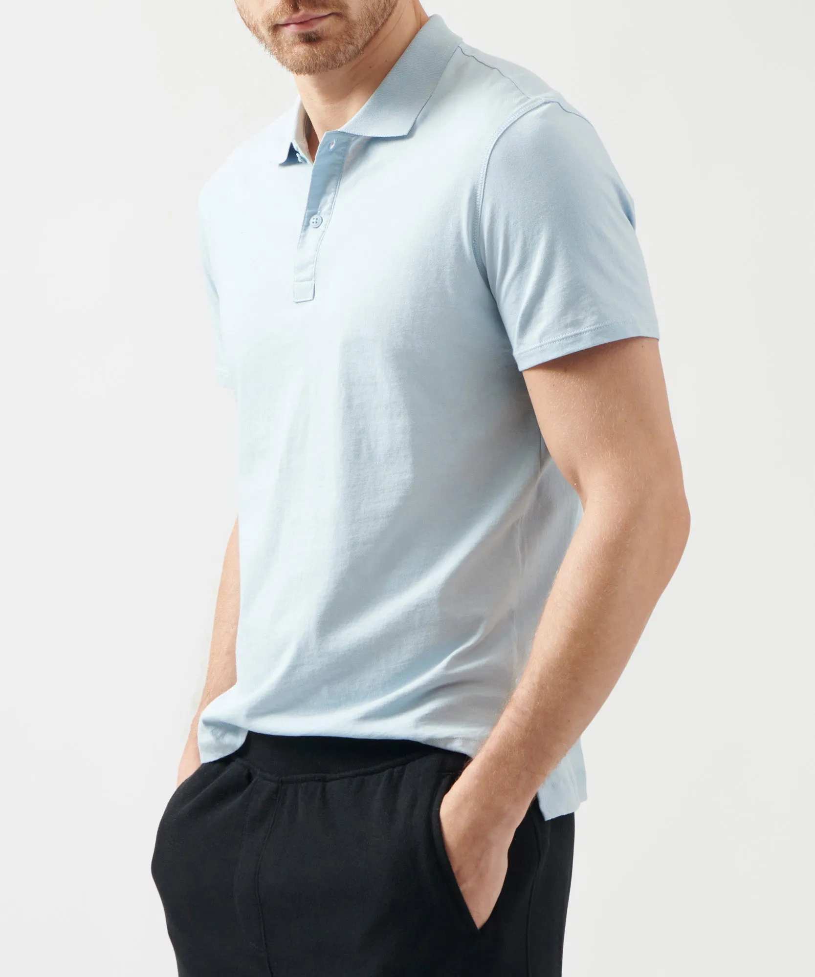 Classic Jersey Polo - Blue sold by ATM product image thumbnail 2