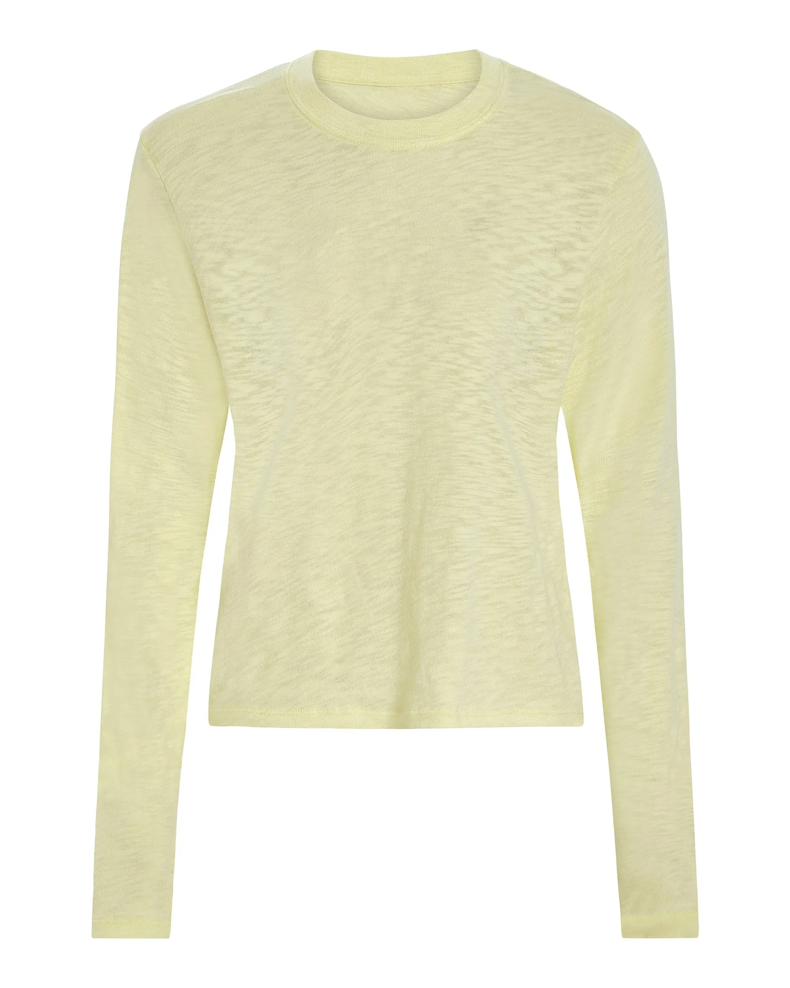 Slub Jersey Long Sleeve Crop Tee - Tender Yellow sold by ATM product image thumbnail 5