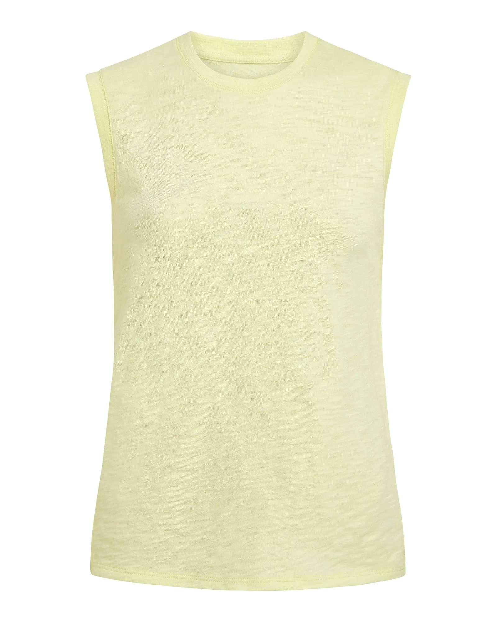 Slub Jersey Sleeveless Schoolboy - Tender Yellow sold by ATM product image thumbnail 5