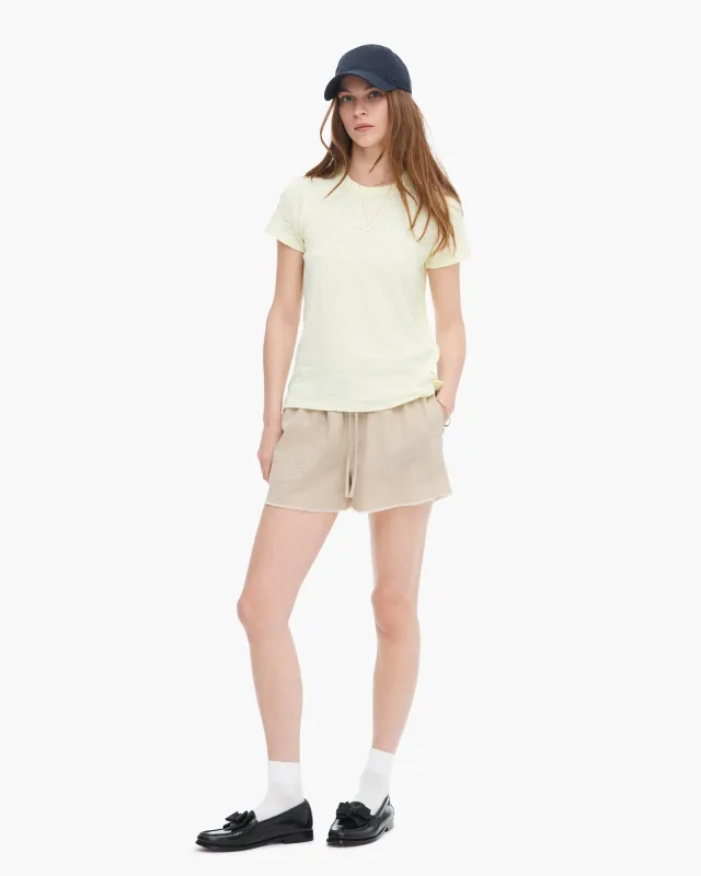 Slub Jersey Schoolboy Crew Neck Tee - Tender Yellow made by ATM