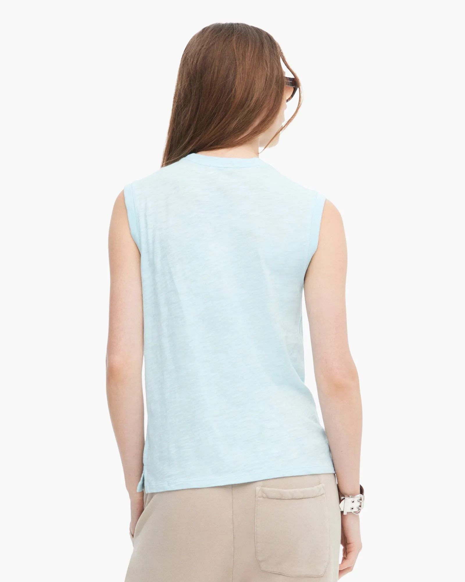 Slub Jersey Sleeveless Schoolboy - Ocean Blue sold by ATM product image thumbnail 3