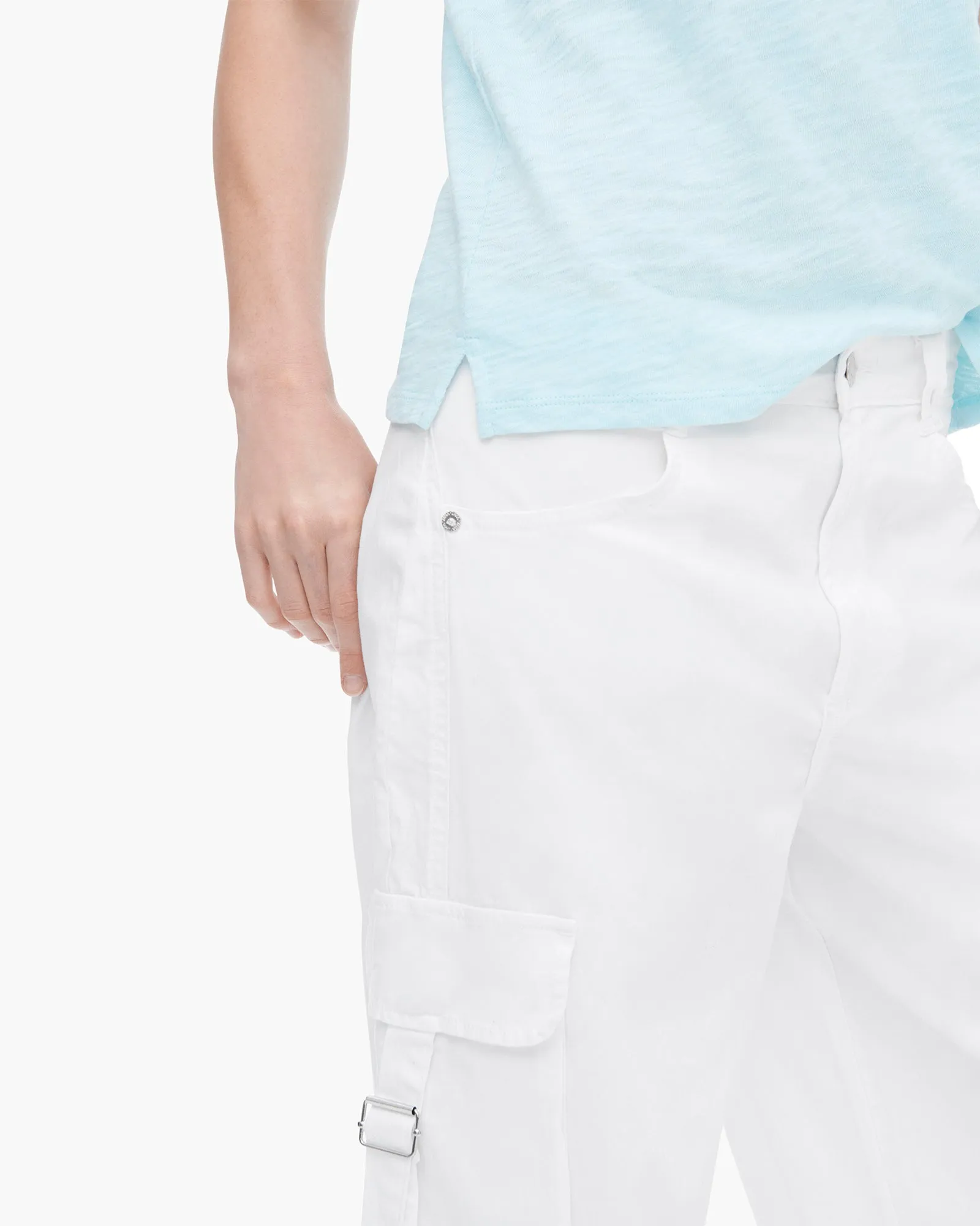 Slub Jersey Schoolboy Crew Neck Tee - Ocean Blue sold by ATM product image thumbnail 4