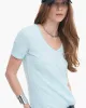 Slub Jersey Classic Short Sleeve V-Neck Tee - Ocean Blue sold by ATM Anthony Thomas Melillo