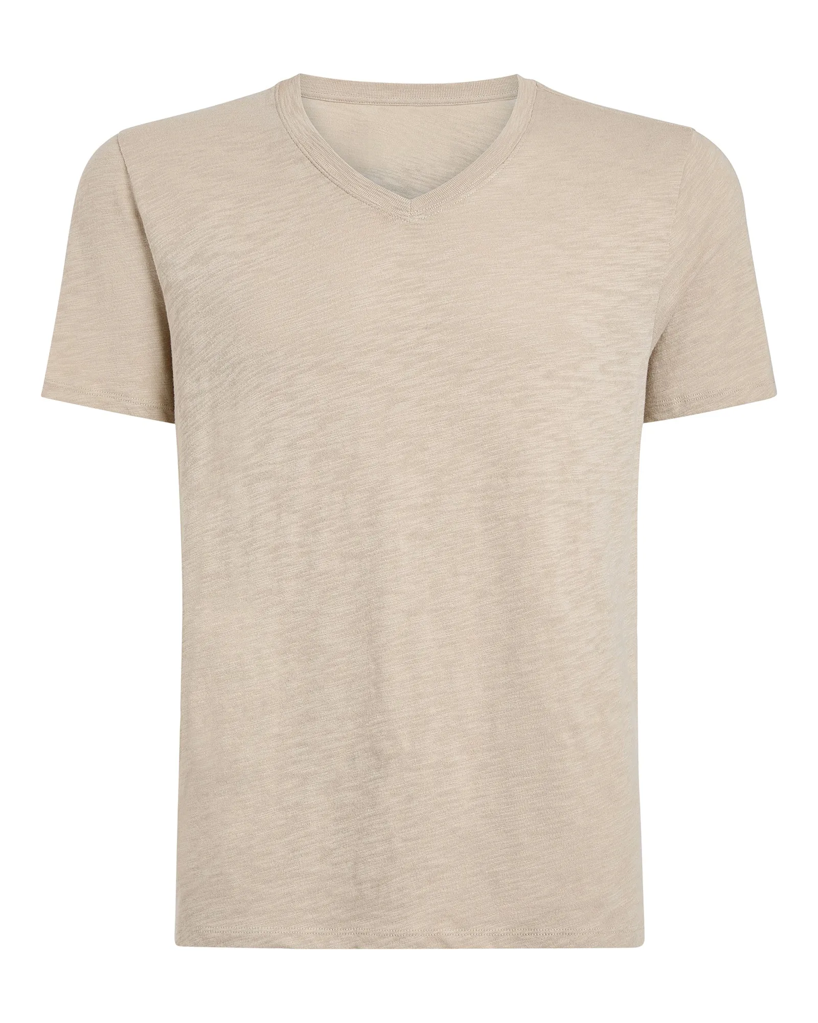 Slub Jersey V-Neck Tee - Dune sold by ATM product image thumbnail 5