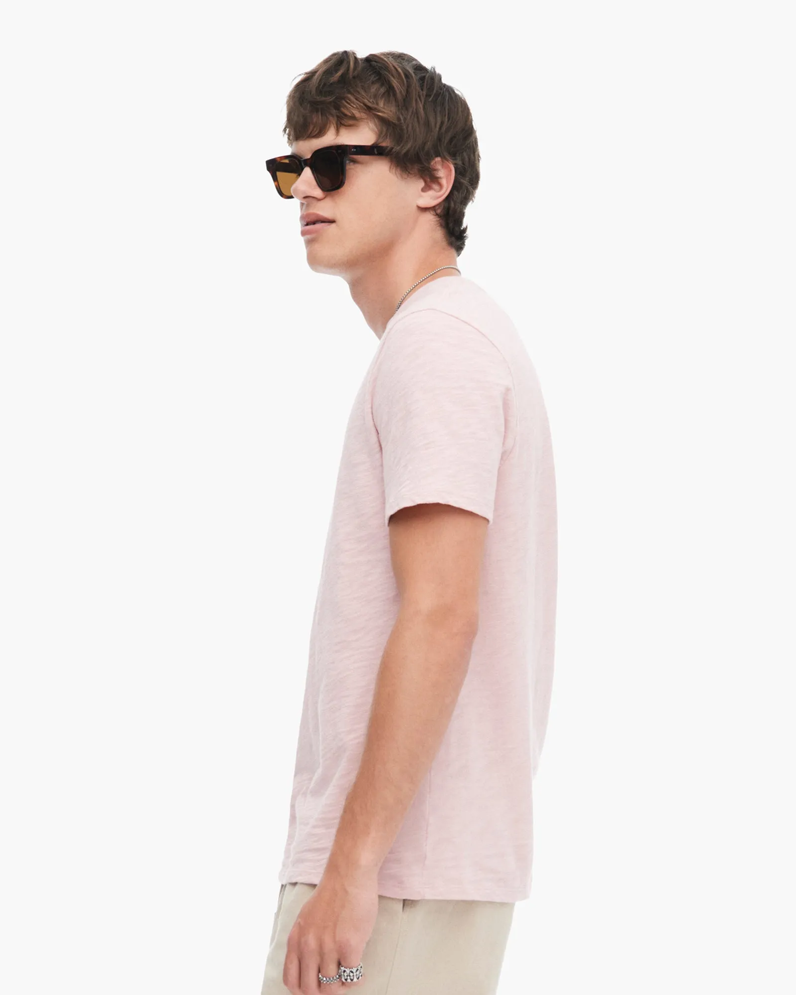 Slub Jersey Crew Neck Tee - English Rose sold by ATM product image thumbnail 2