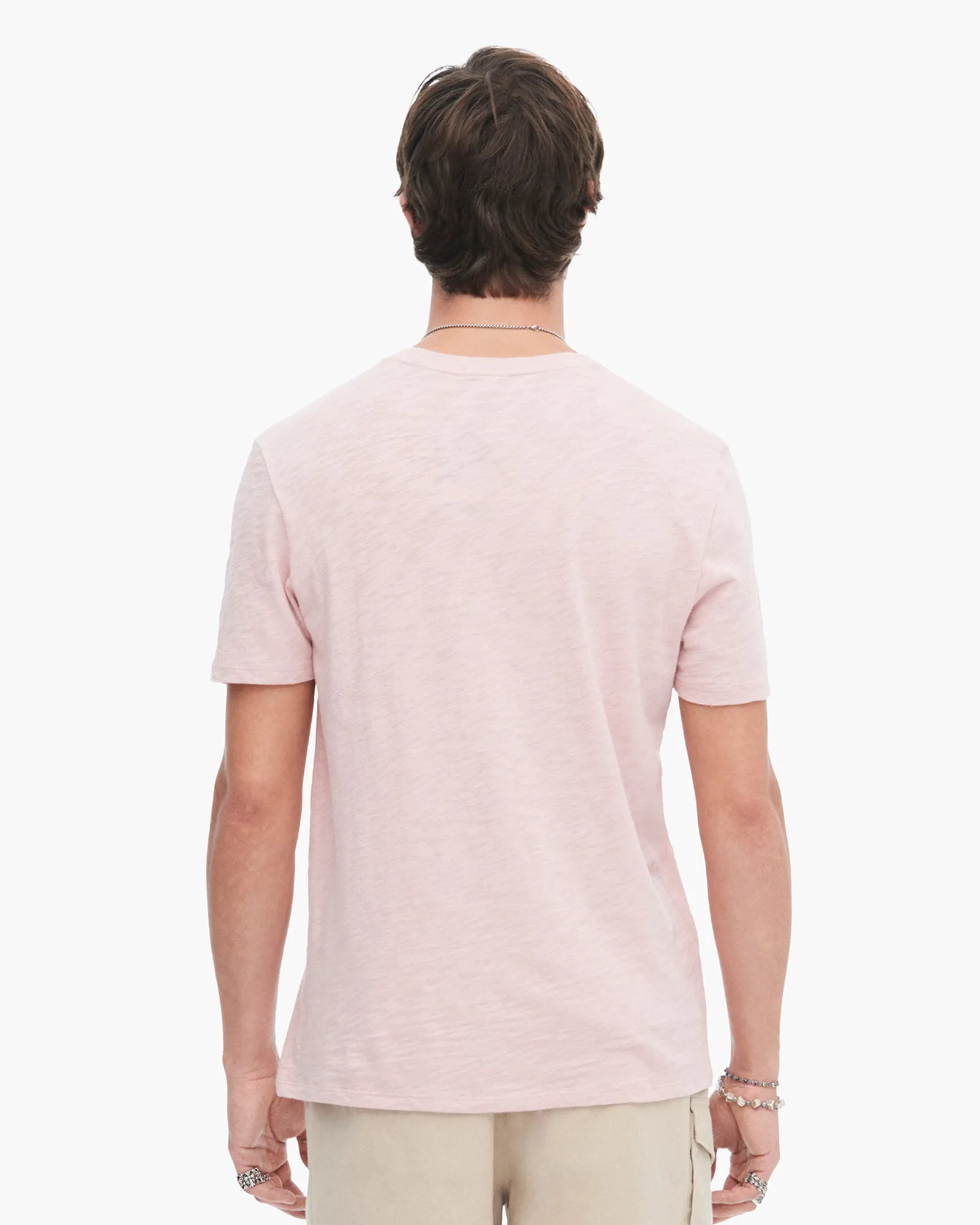 Slub Jersey Crew Neck Tee - English Rose sold by ATM product image thumbnail 3