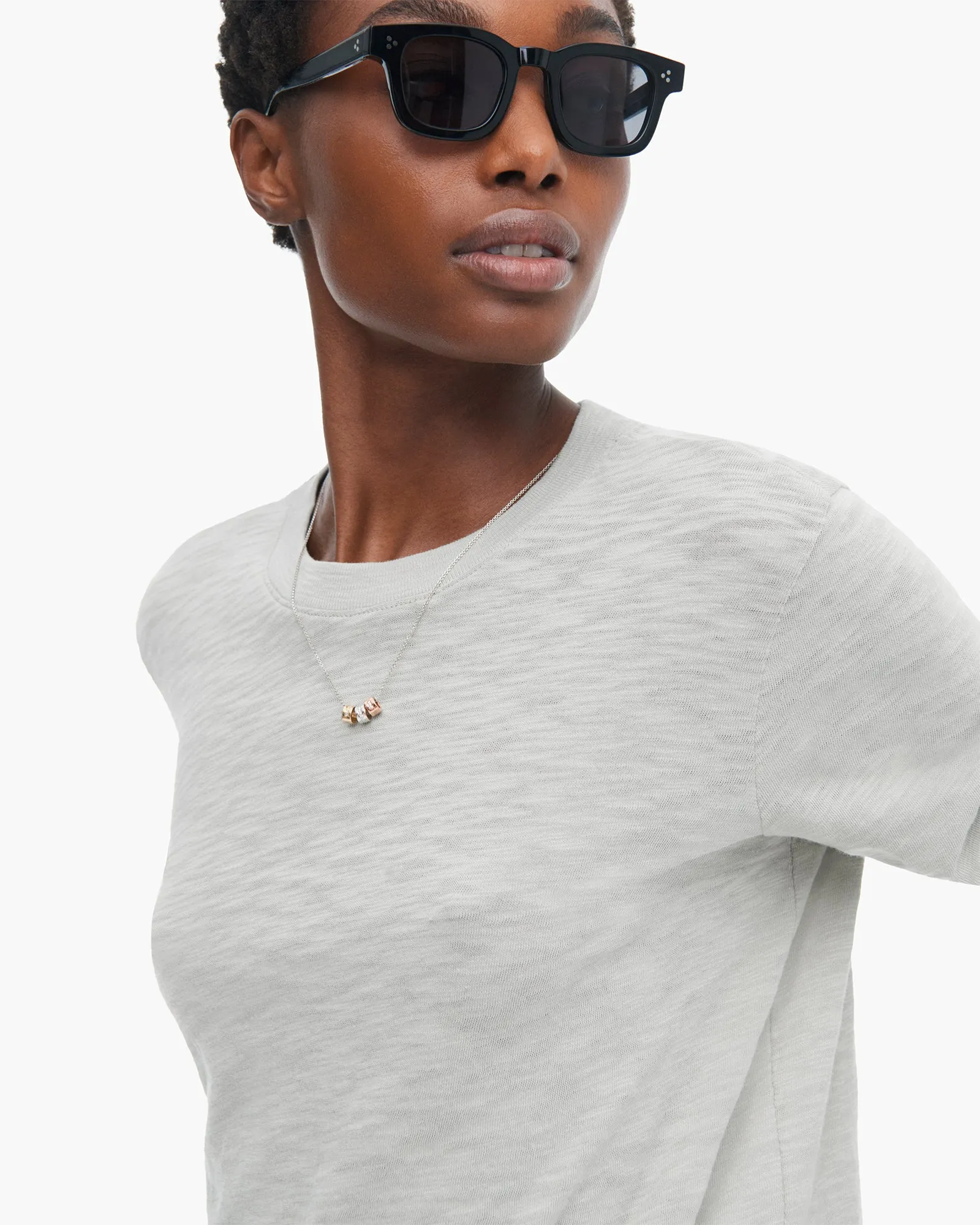 Slub Jersey Long Sleeve Crop Tee - Abbey Stone sold by ATM product image thumbnail 4