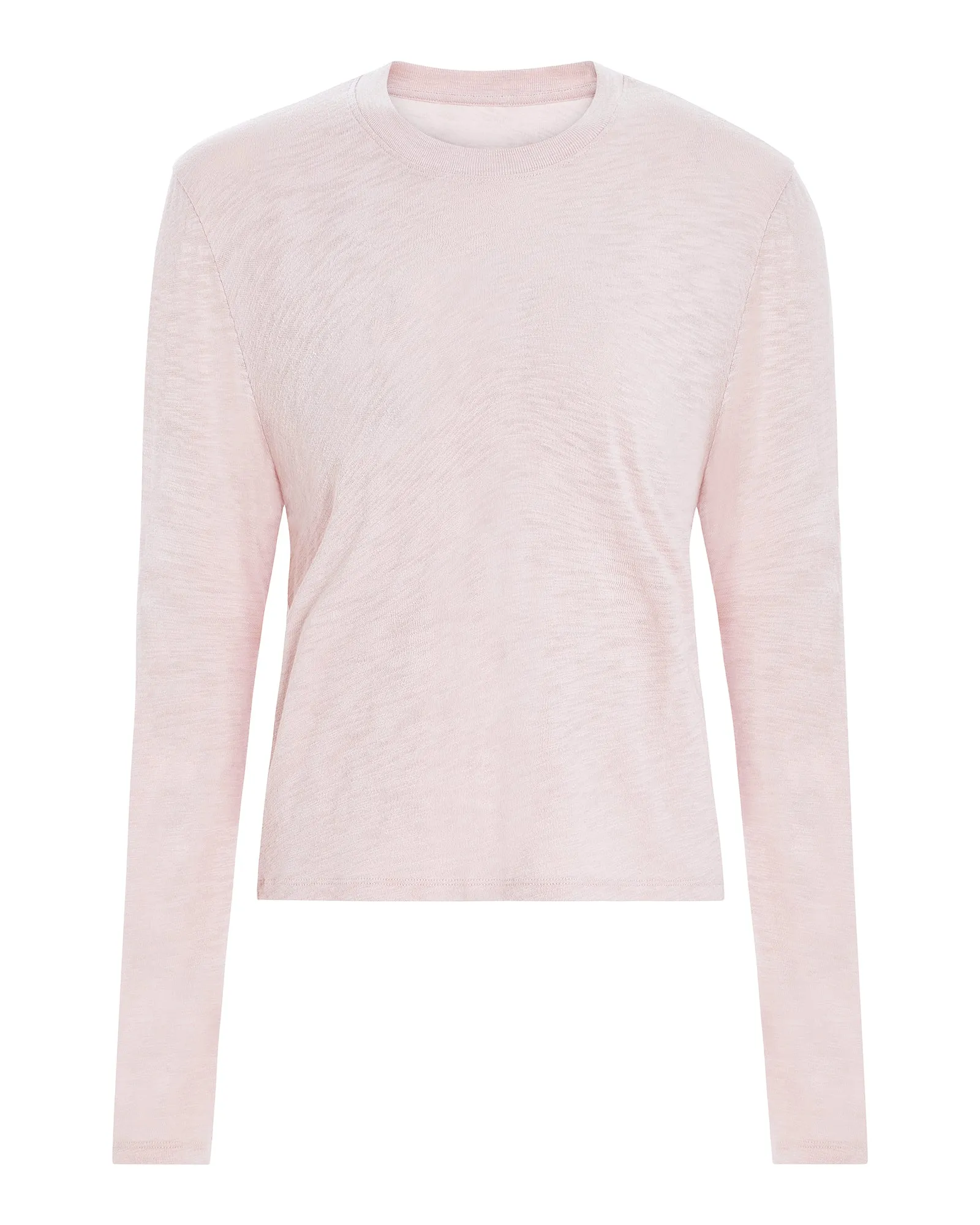 Slub Jersey Long Sleeve Crop Tee - English Rose sold by ATM Anthony Thomas Melillo product image thumbnail 5