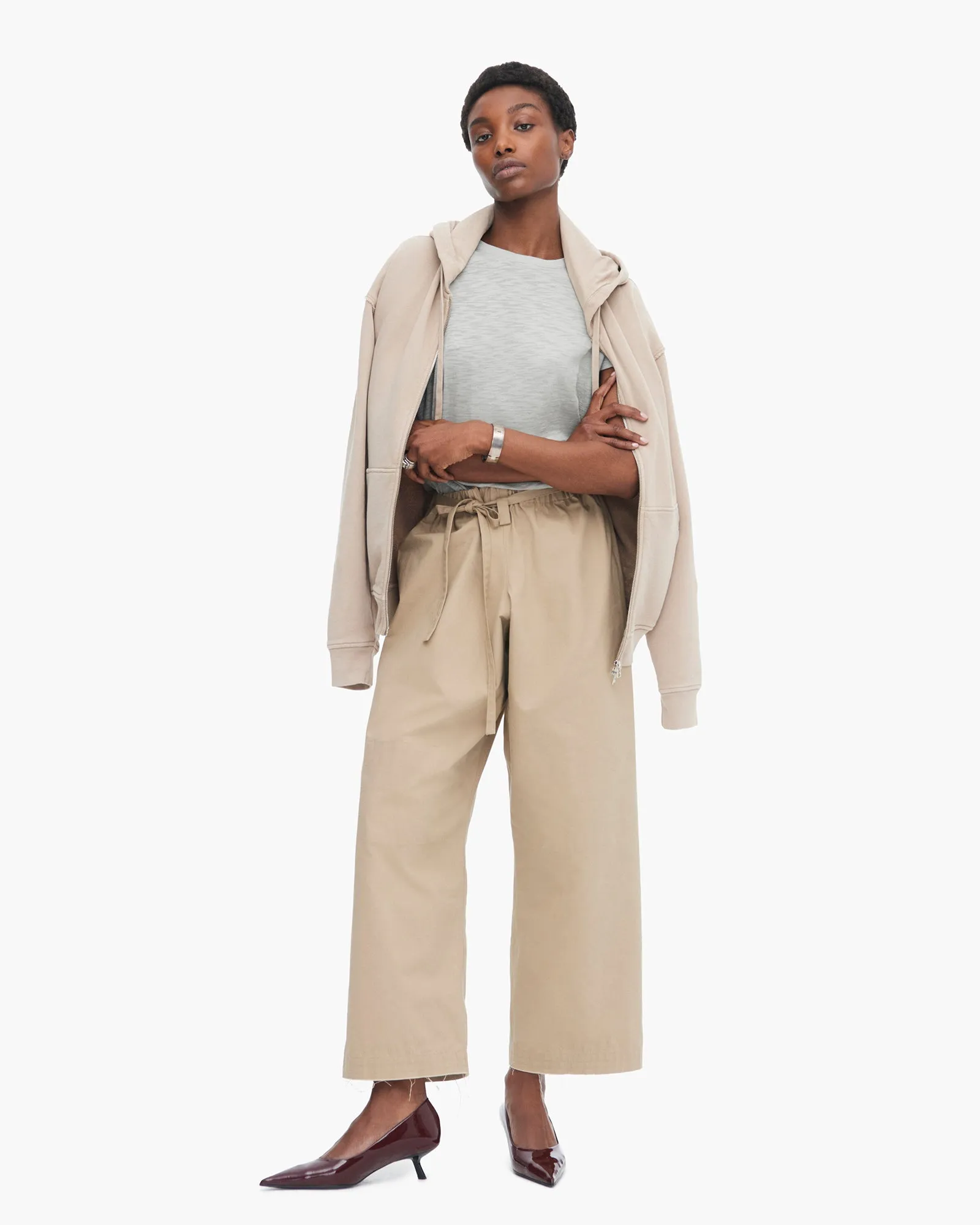 Slub Jersey Schoolboy Crew Neck Tee - Abbey Stone sold by ATM Anthony Thomas Melillo