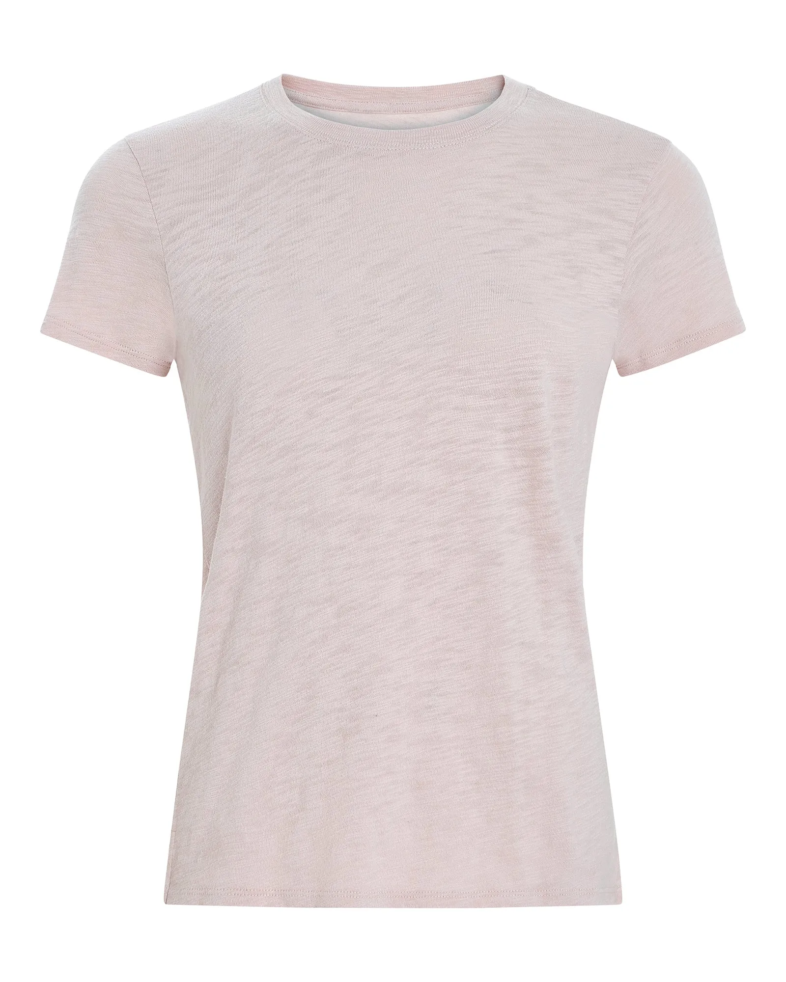 Slub Jersey Schoolboy Crew Neck Tee - English Rose sold by ATM Anthony Thomas Melillo product image thumbnail 5