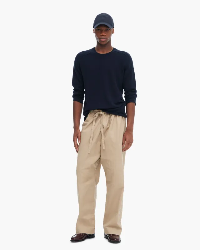 Cotton Cashmere Saddle Shoulder Crew Neck Sweater - Dark Navy sold by ATM Anthony Thomas Melillo