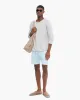 Cotton Cashmere Saddle Shoulder Crew Neck Sweater - H. Silver sold by ATM Anthony Thomas Melillo