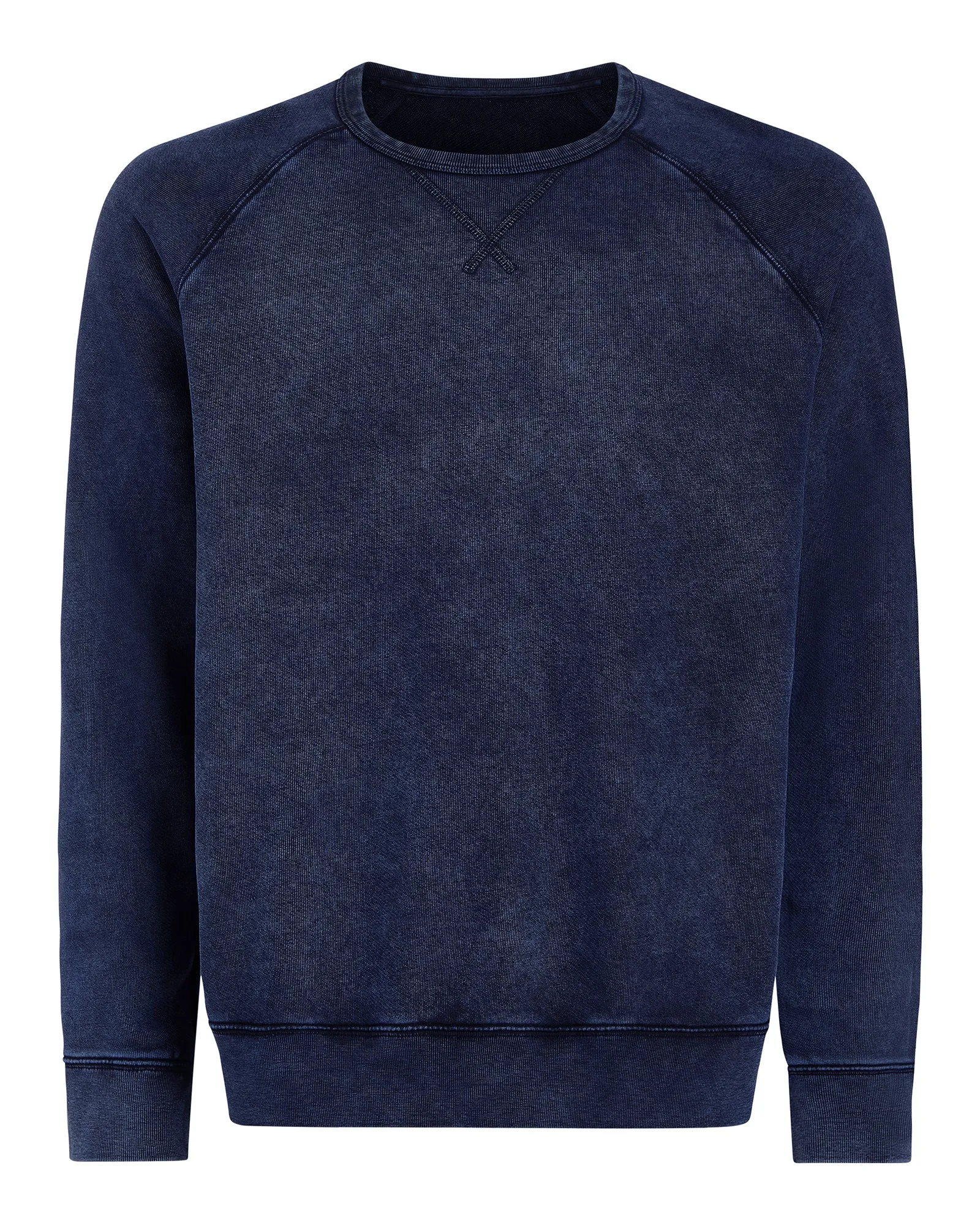 French Terry with Pigment Wash Crew Neck Pullover - Dark Navy sold by ATM product image thumbnail 5