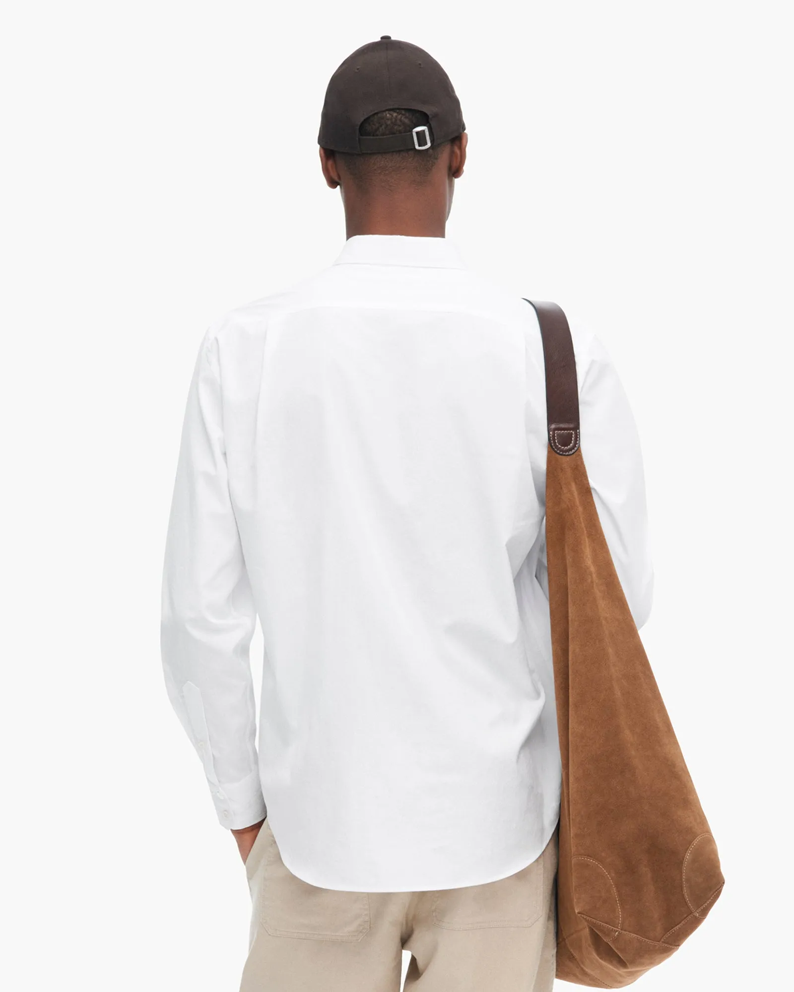 Cotton Poplin Button Down Shirt - White sold by ATM product image thumbnail 3