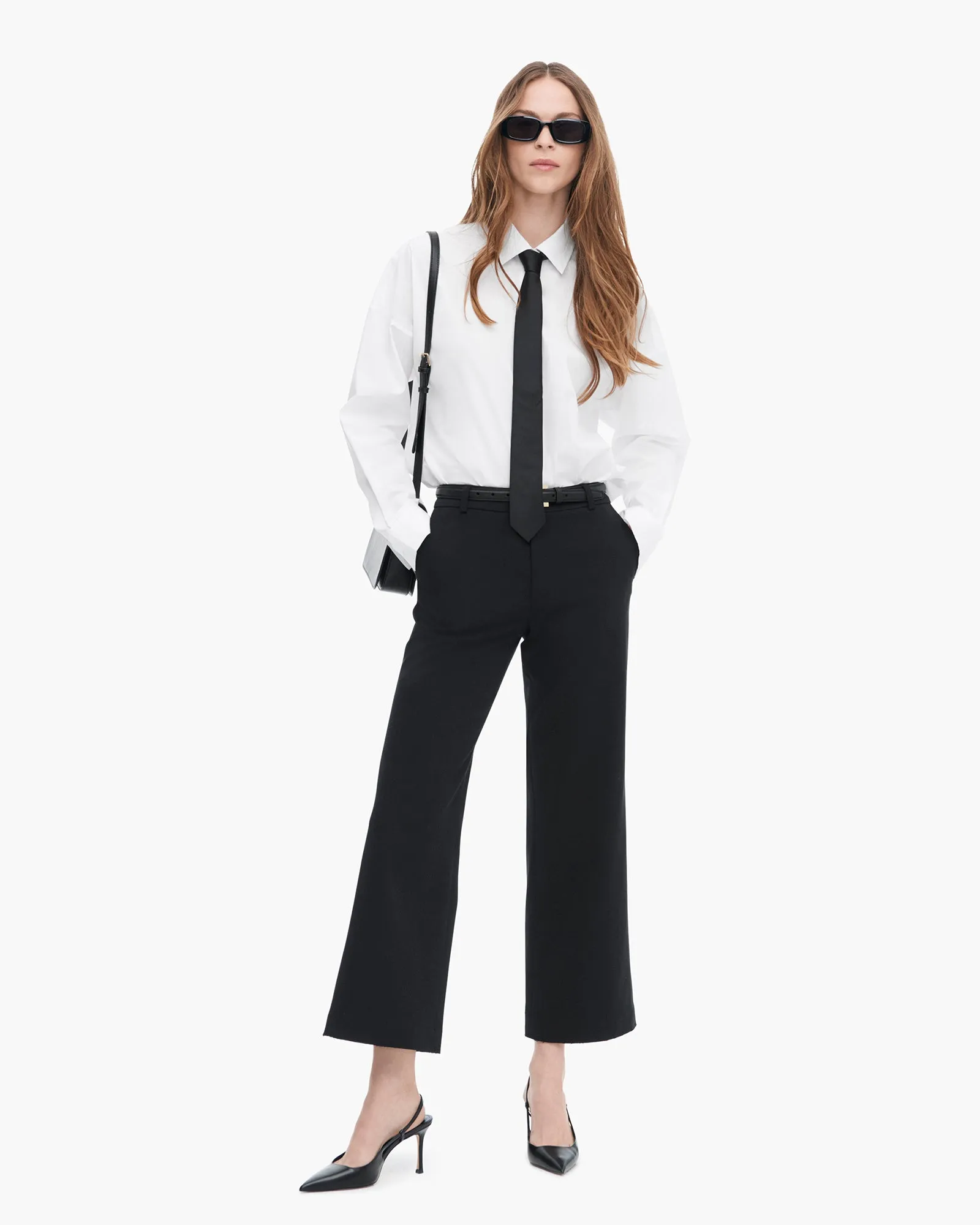 Women's Boyfriend Chino Pants - Black sold by ATM