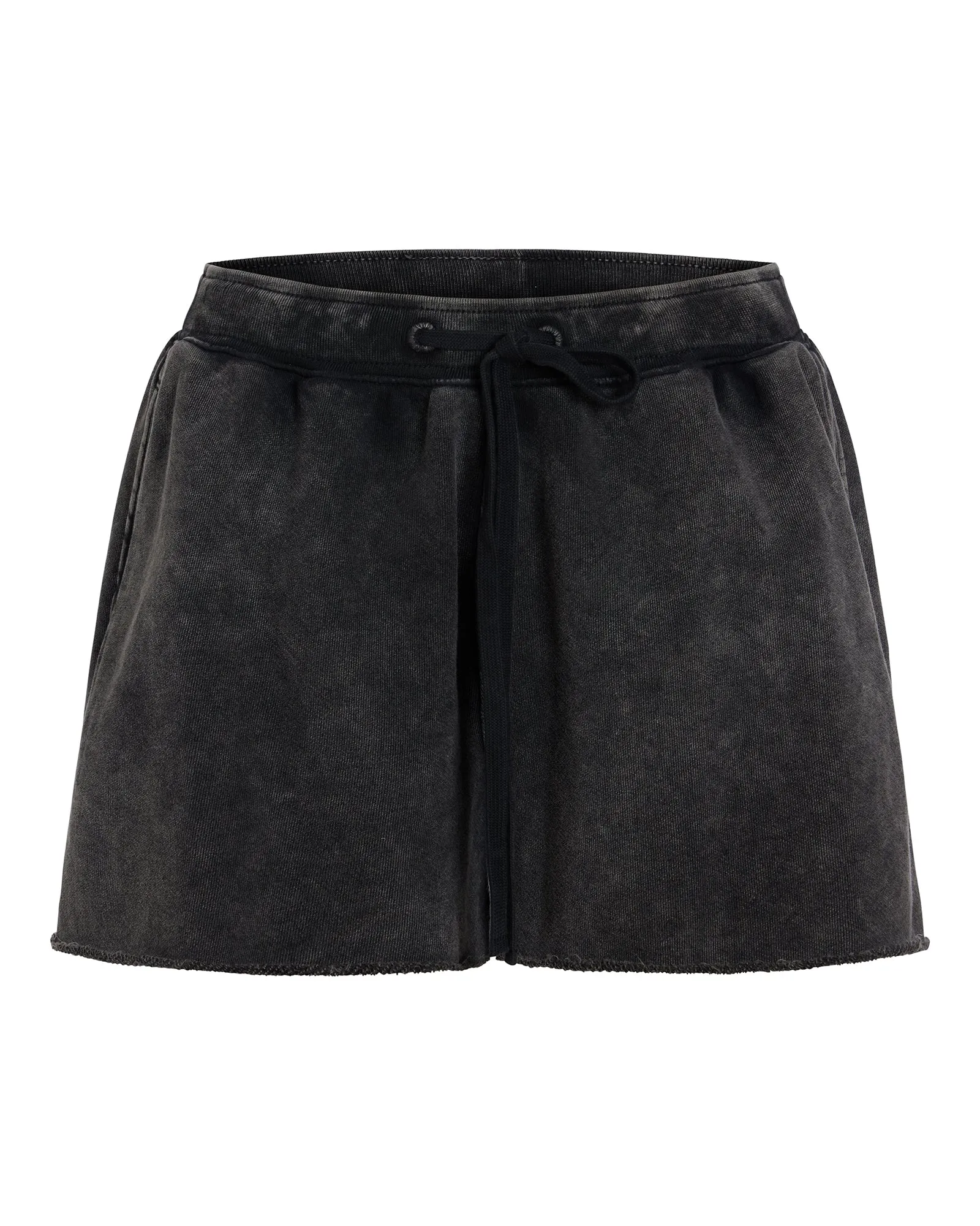 French Terry Pigment Wash Pull-On Shorts - Black sold by ATM product image thumbnail 5