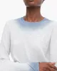 Spray Treatment Slub Jersey Long Sleeve Crewneck - Silver-Wash Navy sold by ATM Anthony Thomas Melillo
