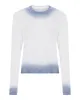 Spray Treatment Slub Jersey Long Sleeve Crewneck - Silver-Wash Navy sold by ATM Anthony Thomas Melillo