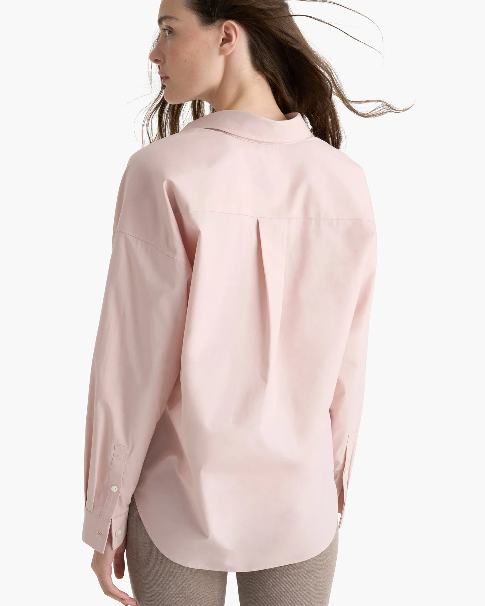 Cotton Poplin Boyfriend Shirt - Faded Rose sold by ATM product image thumbnail 3