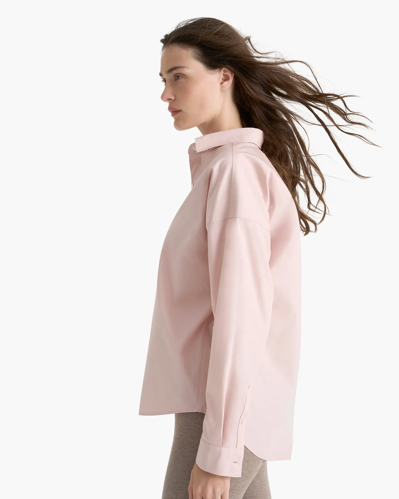 Cotton Poplin Boyfriend Shirt - Faded Rose sold by ATM product image thumbnail 2