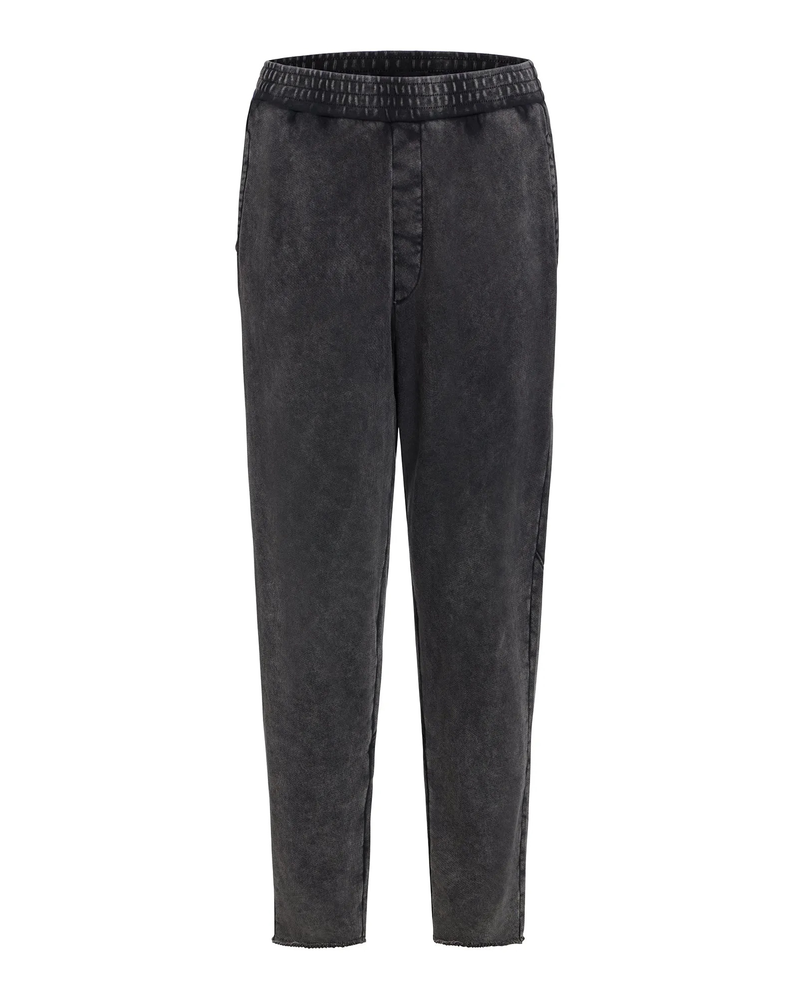 French Terry Pigment Wash Cut-Off Sweatpants - Black sold by ATM product image thumbnail 5