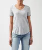 Slub Jersey Classic V-Neck Tee - Heather Grey sold by ATM Anthony Thomas Melillo