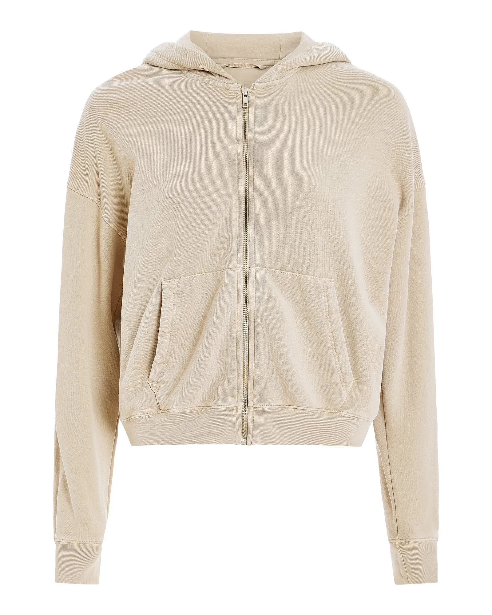 French Terry Pigment Wash Zip-Up Hoodie - Dune sold by ATM product image thumbnail 5