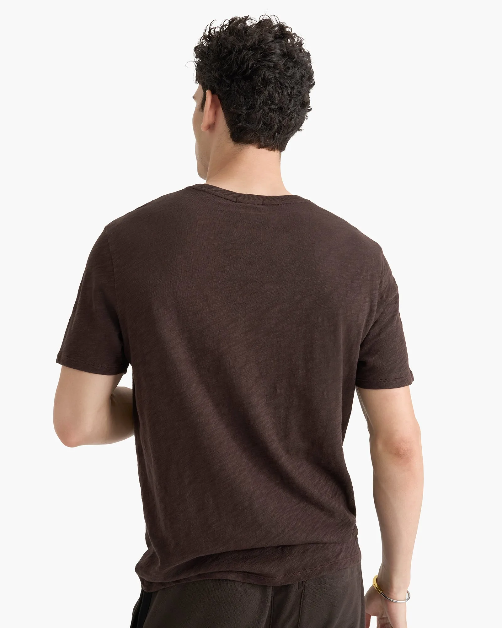 Slub Jersey Crew Neck Tee - Dark Chocolate sold by ATM product image thumbnail 4