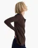 Slub Jersey Destroyed Wash Henley - Dark Chocolate sold by ATM Anthony Thomas Melillo
