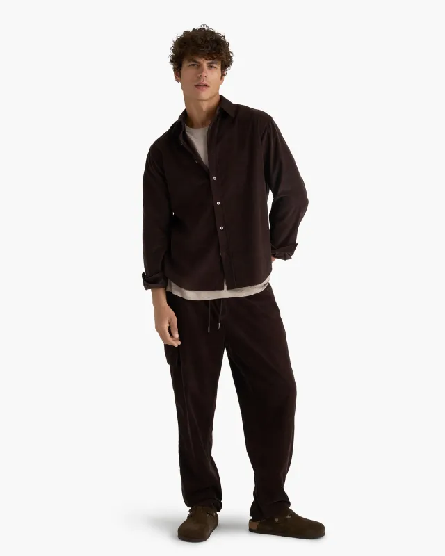 Corduroy Shirt - Dark Chocolate sold by ATM Anthony Thomas Melillo
