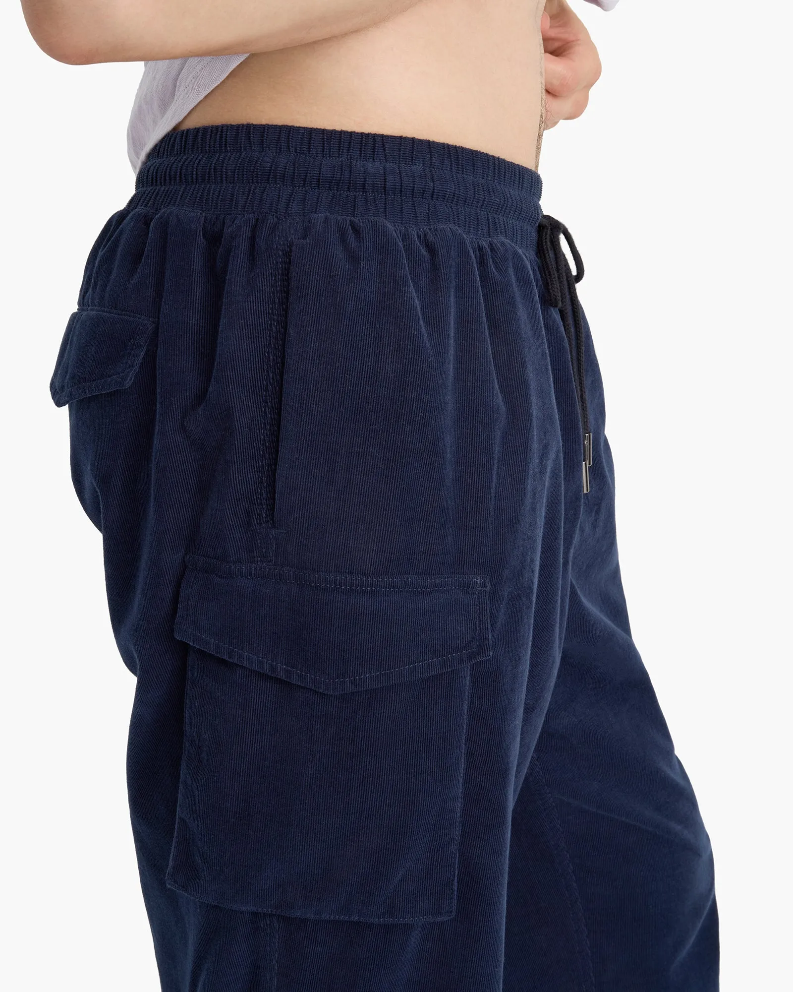 Corduroy Straight Leg Pant With Cargo Pocket - Midnight sold by ATM product image thumbnail 5