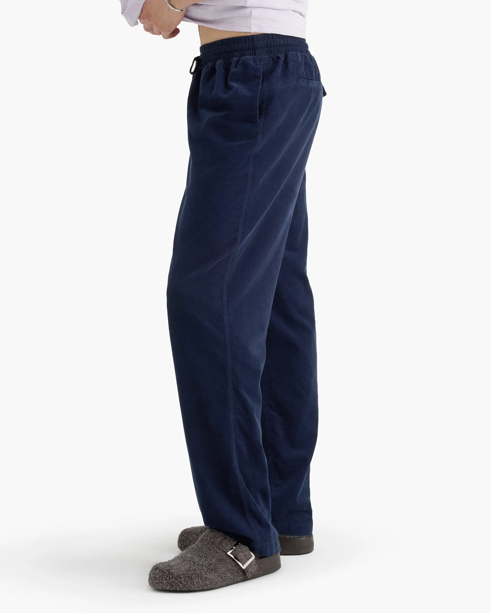 Corduroy Straight Leg Pant With Cargo Pocket - Midnight sold by ATM product image thumbnail 3