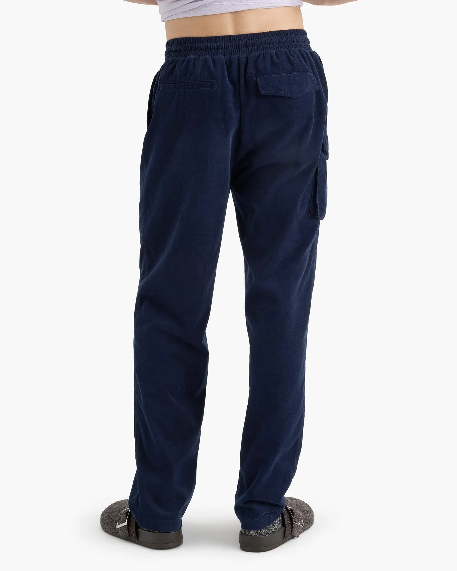 Corduroy Straight Leg Pant With Cargo Pocket - Midnight sold by ATM product image thumbnail 4