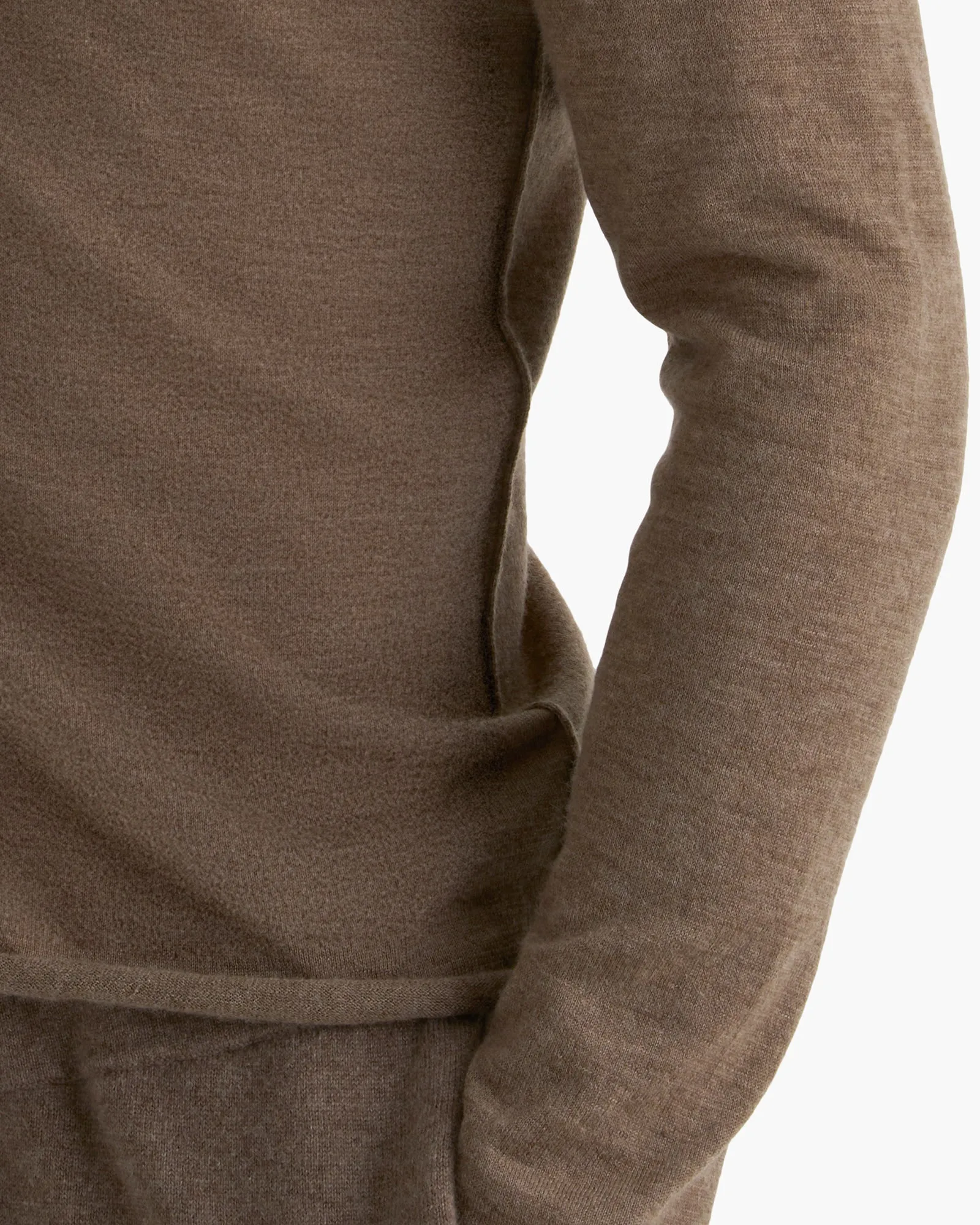 Lightweight Cashmere Crew Neck - Heather Cedar sold by ATM Anthony Thomas Melillo product image thumbnail 3
