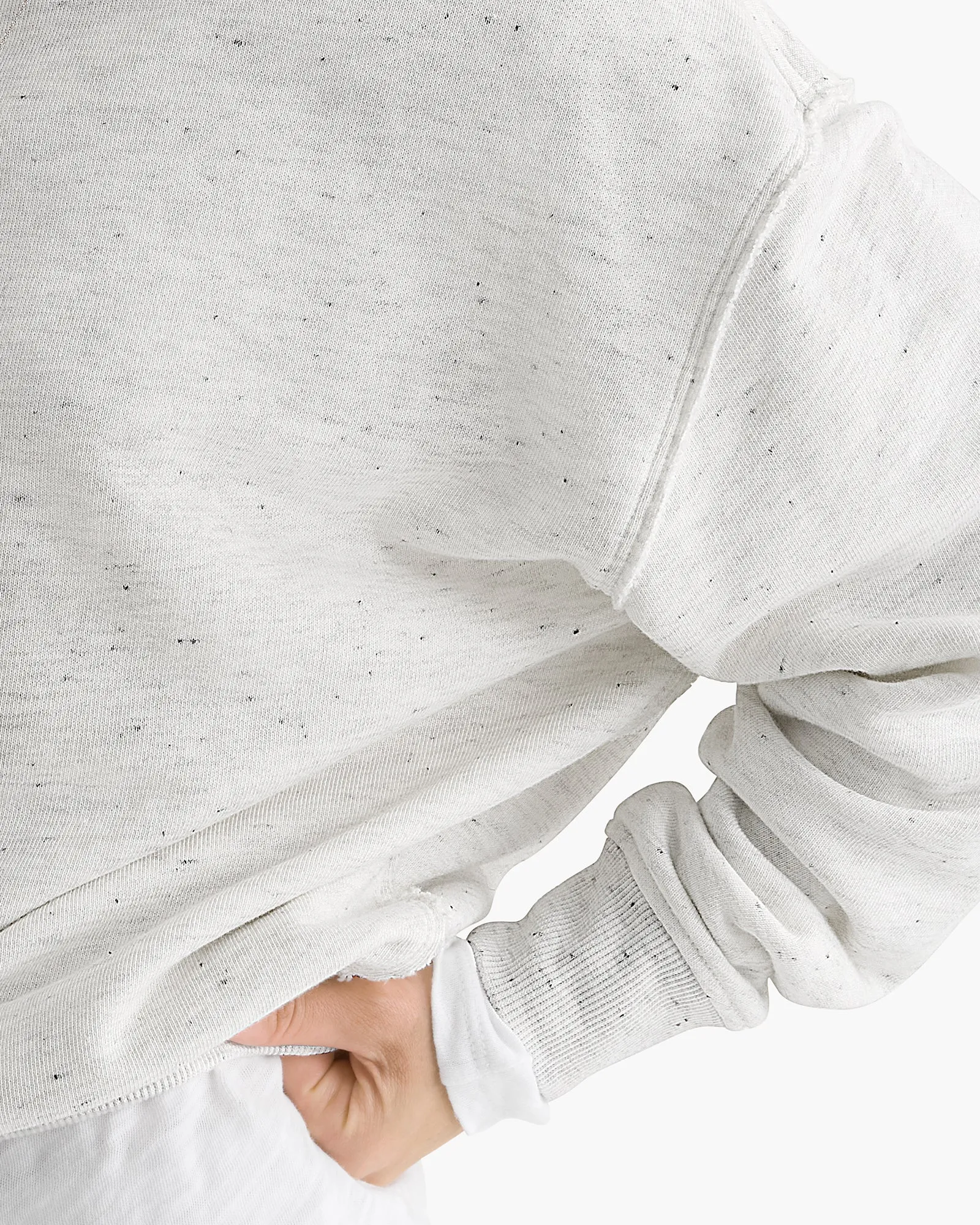 Donegal French Terry Crew Neck Sweatshirt - Chalk sold by ATM product image thumbnail 5